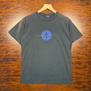 Y2K Mens Black Aeropostale Spellout Japanese Tee M